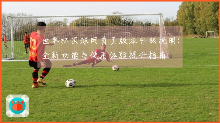 世界杯买球网首页版本升级说明：全新功能与使用体验提升指南